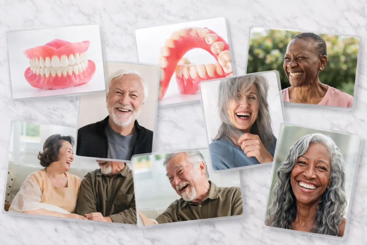 Dentures hero collage